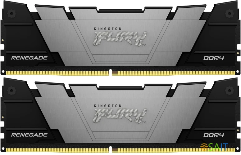 Память DDR4 2x8GB 4266MHz Kingston KF442C19RB2K2/16 Fury Renegade Black RTL Gaming PC4-34100 CL19 DIMM 288-pin 1.4В single rank с радиатором Ret