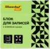 Блок самоклеящийся бумажный Silwerhof Daily 76x76мм 100лист. 75г/м2 неон зеленый