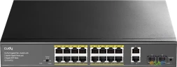 Коммутатор Cudy GS1018PS2 (L2) 18x1Гбит/с 2xКомбо(1000BASE-T/SFP) 2SFP 16PoE 200W неуправляемый