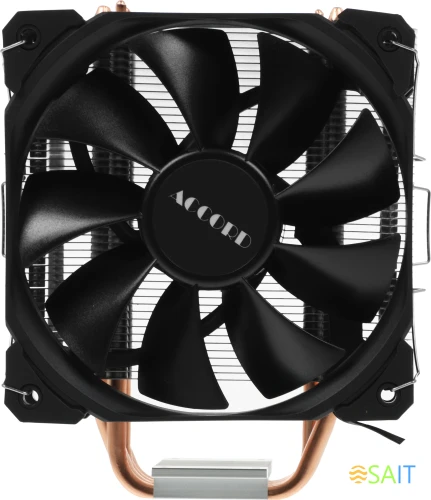 Устройство охлаждения(кулер) Accord ACC-4P12 Soc-AM5/AM4/1200/1700/1851 серебристый/черный 4-pin 31dB Al+Cu 180W 565gr brown box