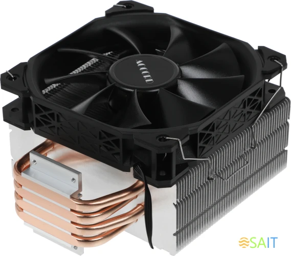 Устройство охлаждения(кулер) Accord ACC-4P12 Soc-AM5/AM4/1200/1700/1851 серебристый/черный 4-pin 31dB Al+Cu 180W 565gr brown box