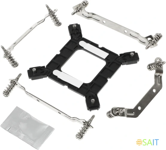 Устройство охлаждения(кулер) Accord ACC-4P12 Soc-AM5/AM4/1200/1700/1851 серебристый/черный 4-pin 31dB Al+Cu 180W 565gr brown box