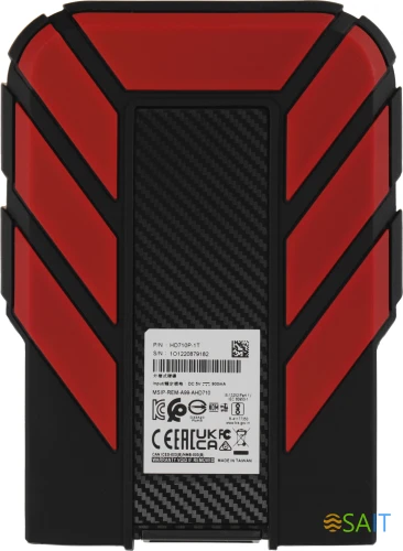 Жесткий диск A-Data USB 3.0 1TB AHD710P-1TU31-CRD HD710Pro DashDrive Durable 2.5" красный