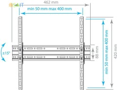 Кронштейн для телевизора Arm Media PLASMA-4 new черный 22"-65" макс.55кг настенный наклон