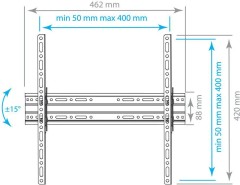 Кронштейн для телевизора Arm Media PLASMA-4 new черный 22"-65" макс.55кг настенный наклон