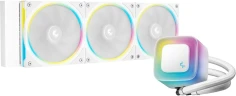 Система водяного охлаждения Deepcool LE360 Pro ARGB Soc-AM5/AM4/1200/1700/1851 белый 4-pin 19-33dB Al 300W 1817gr Ret (R-LE360PRO-WHAMMC-G-1)