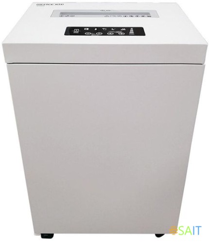 Шредер Office Kit S500 белый (секр.P-5) фрагменты 17лист. 50лтр. скрепки скобы пл.карты CD