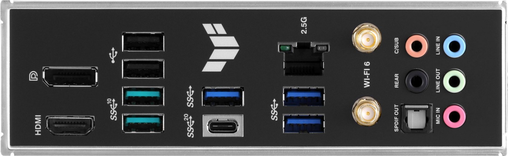 Материнская плата Asus TUF GAMING B760M-PLUS WIFI Soc-1700 Intel B760 4xDDR5 mATX AC`97 8ch(7.1) 2.5Gg RAID+HDMI+DP