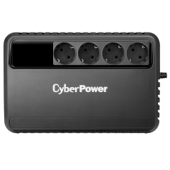 ИБП CyberPower BU1000E, Line-Interactive, 1000VA/600W, 4 Schuko розетки, Black, 0.4х0.3х0.3м., 7.8кг. CyberPower BU1000E