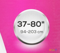 Кронштейн для телевизора Ultramounts UM911 черный 37"-80" макс.50кг настенный поворотно-выдвижной и наклонный