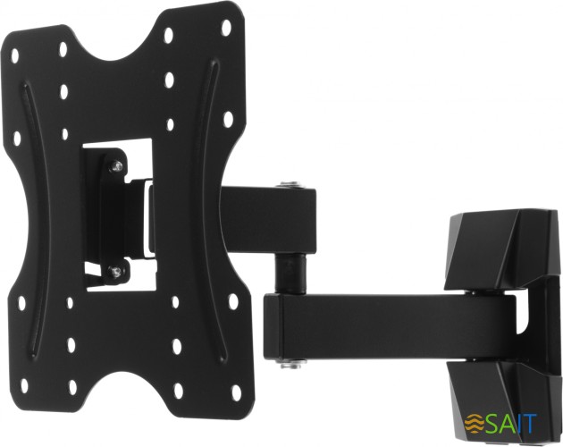 Кронштейн для телевизора Ultramounts UM899 черный 23"-43" макс.20кг настенный поворотно-выдвижной и наклонный