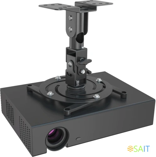 Кронштейн для проектора Cactus CS-VM-PR04-BK черный макс.10кг потолочный поворот и наклон