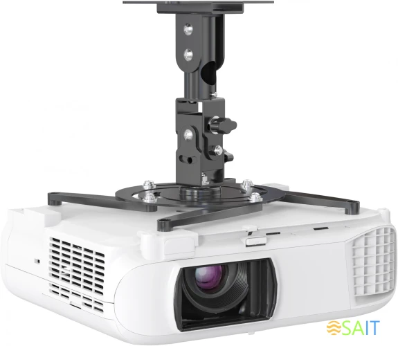 Кронштейн для проектора Cactus CS-VM-PR04-BK черный макс.10кг потолочный поворот и наклон