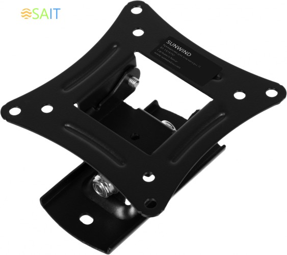 Кронштейн для телевизора SunWind 1F черный 20"-29" макс.15кг настенный поворот и наклон