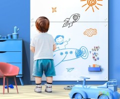 Доска стеклянная Deli 50045 белый 90x120см стекло 4 магнита/2 маркера/стиратель