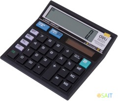 Калькулятор настольный Deli E39231 черный 12-разр.