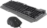 Клавиатура + мышь Оклик 700GMK клав:черный мышь:черный USB Multimedia LED (1533156)
