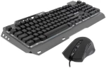Клавиатура + мышь Оклик 700GMK клав:черный мышь:черный USB Multimedia LED (1533156)