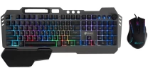 Клавиатура + мышь Оклик 700GMK клав:черный мышь:черный USB Multimedia LED (1533156)