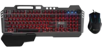Клавиатура + мышь Оклик 700GMK клав:черный мышь:черный USB Multimedia LED (1533156)