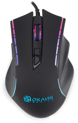 Клавиатура + мышь Оклик 700GMK клав:черный мышь:черный USB Multimedia LED (1533156)