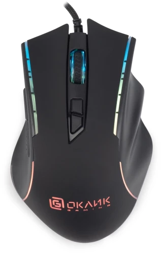 Клавиатура + мышь Оклик 700GMK клав:черный мышь:черный USB Multimedia LED (1533156)