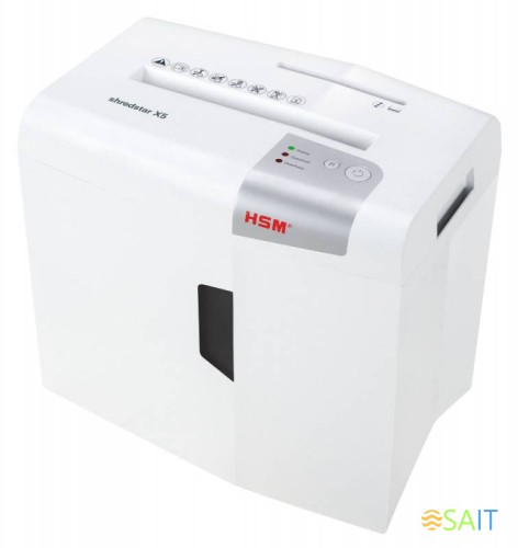 Шредер HSM ShredStar X5-4.5x30 (секр.P-4) фрагменты 6лист. 18лтр. скрепки скобы пл.карты CD