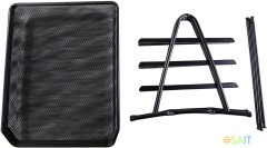 Лоток горизонтальный Deli E9181 для бумаг 350х278х275мм черный металл сетка