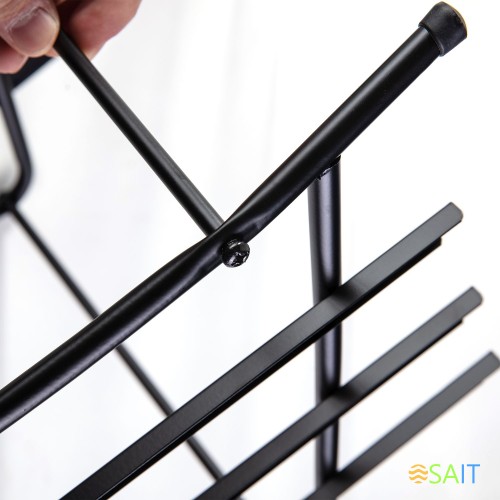 Лоток горизонтальный Deli E9181 для бумаг 350х278х275мм черный металл сетка