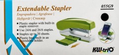 Степлер Kw-Trio 055G9GREEN 24/6 26/6 (20листов) снижение усилия зеленый 100скоб металл коробка