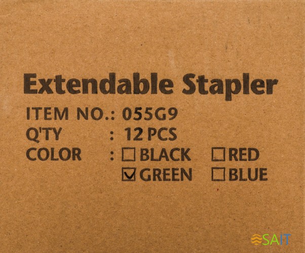 Степлер Kw-Trio 055G9GREEN 24/6 26/6 (20листов) снижение усилия зеленый 100скоб металл коробка