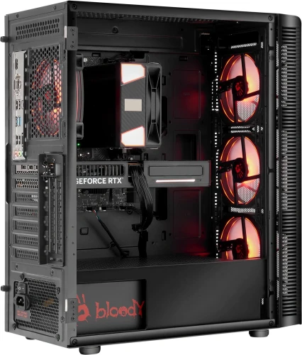 ПК Bloody BD-PC CB76T2 TWR i5 14400F (2.5) 32Gb SSD1Tb RTX5060 8Gb Windows 11 Home 64 2.5xGbitEth 650W черный (RUS) (2141962)