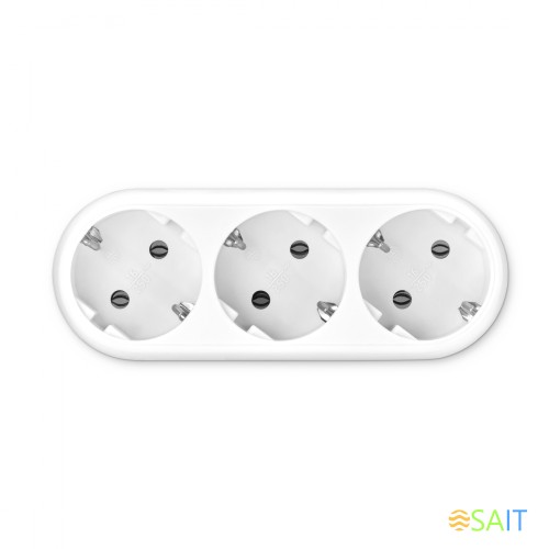 Сетевой разветвитель Buro BU-PS3G-W (3 розетки) белый (пакет ПЭ)