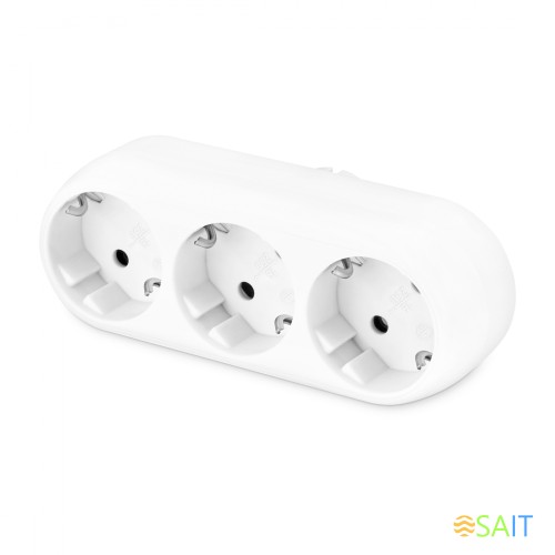 Сетевой разветвитель Buro BU-PS3G-W (3 розетки) белый (пакет ПЭ)