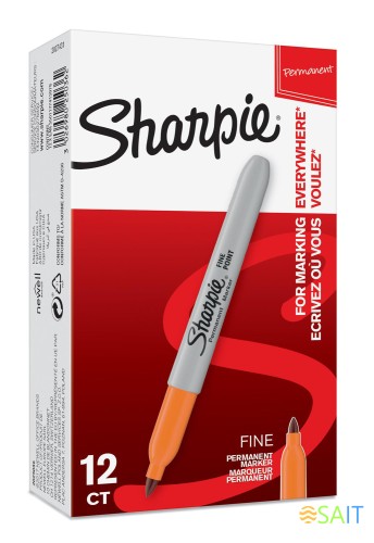 Маркер перманентный Paper Mate Fine 2025036 Sharpie оранжевый