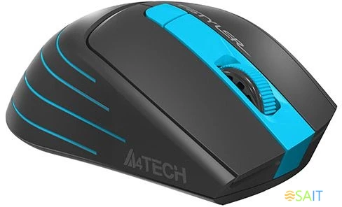 Мышь A4Tech Fstyler FG30 серый/синий оптическая 2000dpi беспров. USB 6but (FG30 BLUE)
