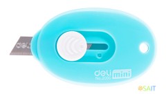 Нож канцелярский Deli E2050 mini сталь ассорти блистер