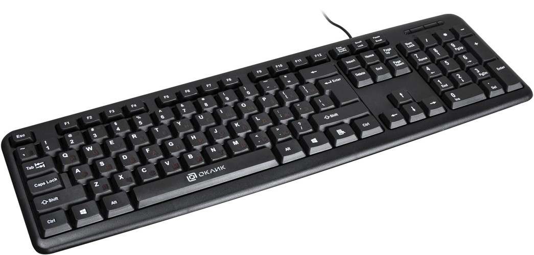 Клавиатура Оклик 90M черный USB