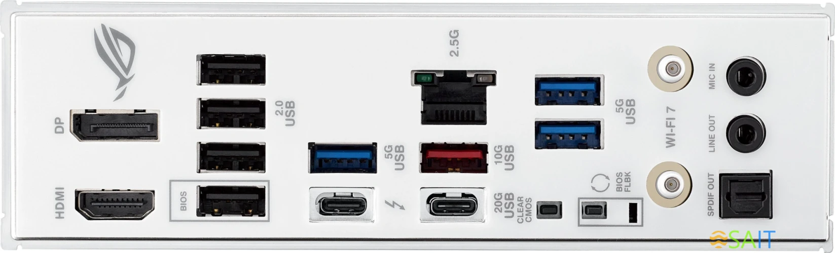 Материнская плата Asus ROG STRIX B860-G GAMING WIFI Soc-1851 Intel B860 4xDDR5 mATX AC`97 8ch(7.1) 2.5Gg RAID+HDMI+DP