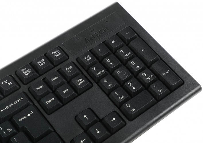 Клавиатура + мышь A4Tech 3000NS клав:черный мышь:черный USB беспроводная Multimedia
