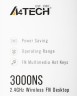 Клавиатура + мышь A4Tech 3000NS клав:черный мышь:черный USB беспроводная Multimedia