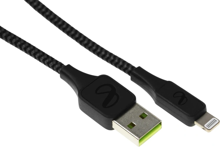 Кабель InfinityLab ILINCATLBLK USB (m)-Lightning (m) 1.5м черный коробка (упак.:1шт)