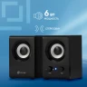 Колонки Оклик OK-160 2.0 черный 6Вт
