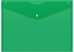 Конверт на кнопке Silwerhof Eco SE-PK120/GRN A4 пластик 0.12мм зеленый