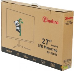 Монитор Pinebro 27&quot; GF-2703T черный IPS LED 5ms 16:9 HDMI M/M матовая 250cd 178гр/178гр 1920x1080 165Hz DP FHD USB 4кг