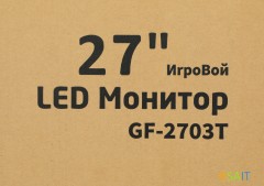 Монитор Pinebro 27&quot; GF-2703T черный IPS LED 5ms 16:9 HDMI M/M матовая 250cd 178гр/178гр 1920x1080 165Hz DP FHD USB 4кг