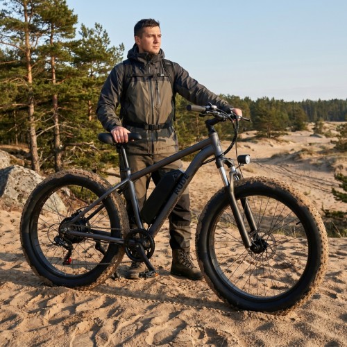 Электровелосипед Rude, ATB A3 series, model A3-A3Hxx, 26" wheels, FAT tires, Aluminum frame, 350W motor, 13A*h battery, disc brakes. Rude ATB A3-A3HGM