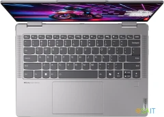 Ноутбук Lenovo Yoga 7 14AHP9 Ryzen 5 8640HS 16Gb SSD1Tb AMD Radeon 760M 14" IPS Touch WUXGA (1920x1200) Windows 11 Home dk.grey WiFi BT Cam Bag (83DK006SRK)