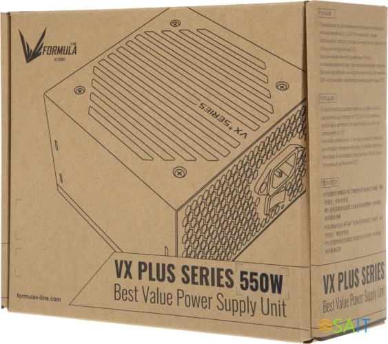 Блок питания Formula ATX 550W AC VX PLUS (20+4pin) 120mm fan 3xSATA RTL