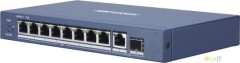 Коммутатор Hikvision DS-3E0510P-E/M 9x1Гбит/с 1SFP 8PoE 58W неуправляемый